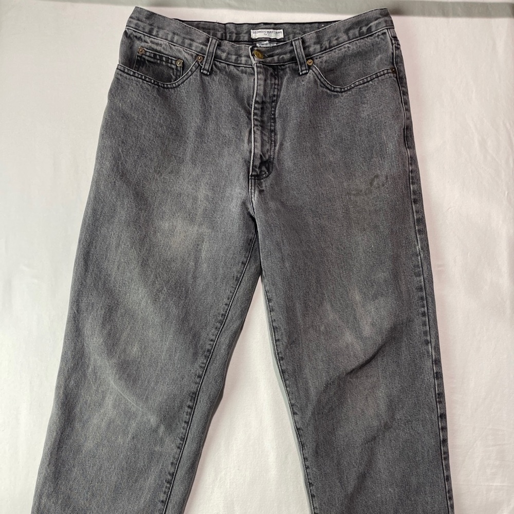 Vintage Guess by Georges Marciano Black Jeans Men's 36 Fits 32x33 Made in USA.